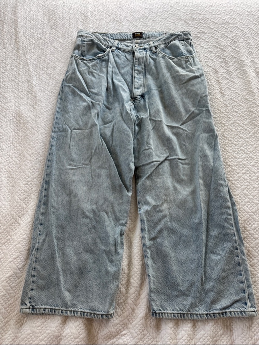 Lee’s Light Blue Wide Leg Men's Denim Jeans